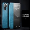 Skórzane Etui Smart Cover XOOMZ do Huawei P30 Pro niebieskie