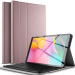 Etui Bezprzewodowa Klawiatura Samsung Galaxy Tab A 10.1 2019 złoty róż