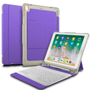 Podświetlana Klawiatura Bezprzewodowa do iPad 9.7 2018 fioletowa