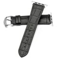 Skórzany Pasek QIALINO do Apple Watch 42mm / 44mm czarny