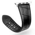 Skórzany Pasek QIALINO do Apple Watch 42mm / 44mm czarny