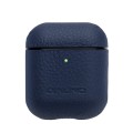 Piękne Skórzane Etui Pokrowiec QIALINO do AirPods