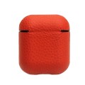 Piękne Skórzane Etui Pokrowiec QIALINO do AirPods 1 2 Gen
