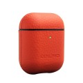 Piękne Skórzane Etui Pokrowiec QIALINO do AirPods 1 2 Gen