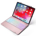 Etui Podświetlana Klawiatura Bluetooth do iPad Pro 12.9 2018 złoty róż