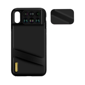 6w1 MOMAX Etui + Obiektywy do iPhone XS Max czarne
