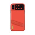 6w1 MOMAX Etui + Obiektywy do iPhone XS Max czerwone