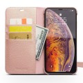 Piękne Skórzane Etui QIALINO iPhone X/ iPhone XS różowe