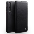 Skórzane Etui Pokrowiec QIALINO Huawei P30 czarny