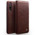 Skórzane Etui Pokrowiec QIALINO Huawei P30 brązowy