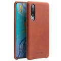 Skórzane Etui Plecki QIALINO Huawei P30 brązowe