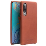 Skórzane Etui Plecki QIALINO Huawei P30 brązowe