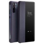 Skórzane Etui Smart Cover QIALINO do Huawei P30 Pro niebieskie