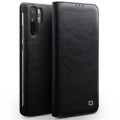 Klasyczne Skórzane Etui QIALINO do Huawei P30 Pro czarne