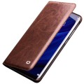 Klasyczne Skórzane Etui QIALINO do Huawei P30 Pro brązowe