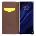 Klasyczne Skórzane Etui QIALINO do Huawei P30 Pro brązowe