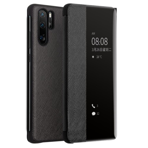 Skórzany Pokrowiec Smart Cover QIALINO do Huawei P30 Pro czarny