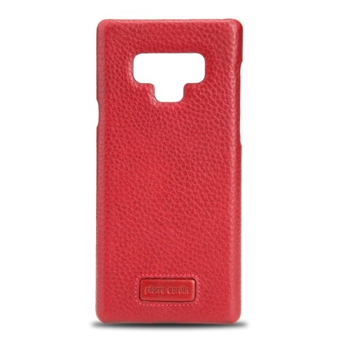 Skórzane Etui Plecki Pierre Cardin Samsung Galaxy Note 9 czerwone