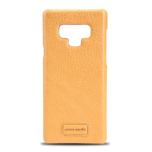 Skórzane Etui Plecki Pierre Cardin Samsung Galaxy Note 9 żółte