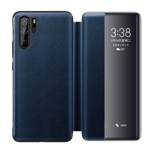Skórzany Pokrowiec Smart Cover XOOMZ do Huawei P30 Pro granatowy