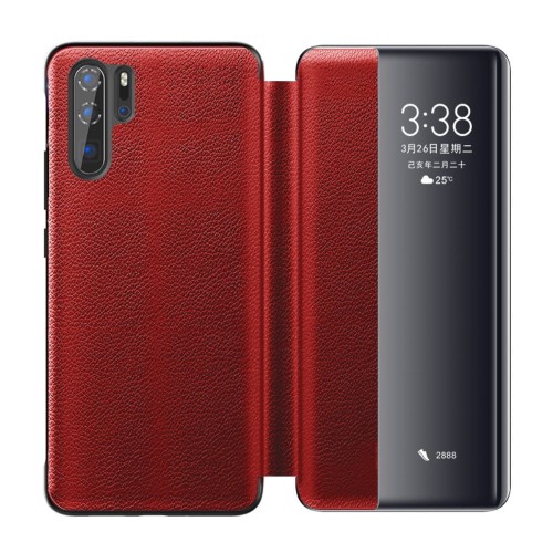 Skórzany Pokrowiec Smart Cover XOOMZ do Huawei P30 Pro czerwony