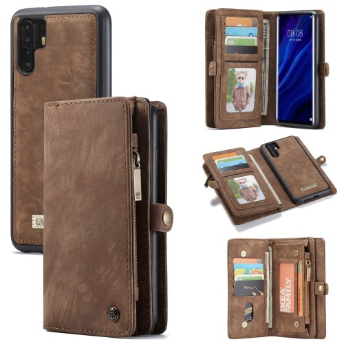 Pokrowiec Portfel CASEME do Huawei P30 Pro brązowy