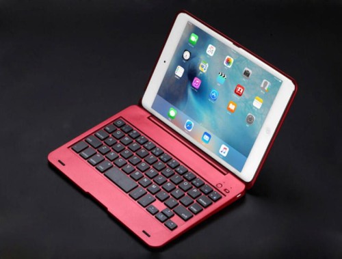Bezprzewodowa Klawiatura Bluetooth iPad Mini 1 2 3 czerwona