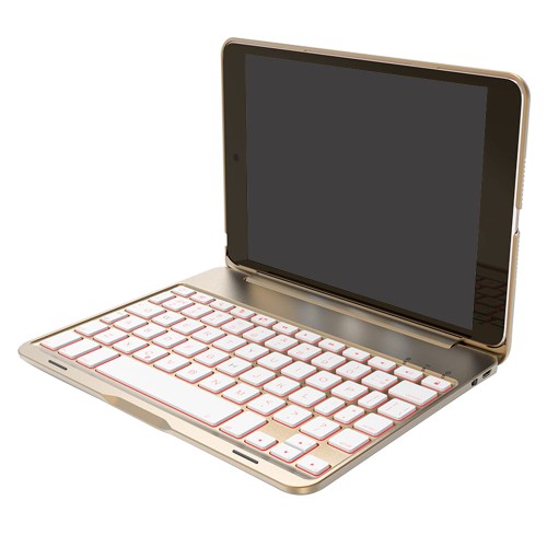 Etui Podświetlana Klawiatura Etui iPad Mini złoty