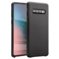 Skórzane Etui Plecki QIALINO do Samsung Galaxy S10 czarne