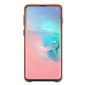 Skórzane Etui Plecki QIALINO do Samsung Galaxy S10 brązowe