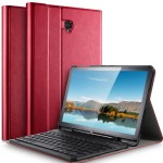 Etui Bezprzewodowa Klawiatura Pen Slot Samsung Galaxy Tab S4 10.5 czerwona