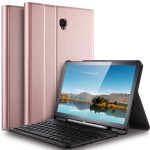 Etui Bezprzewodowa Klawiatura Pen Slot Samsung Galaxy Tab S4 10.5 złoty róż