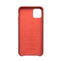 Skórzane Etui Plecki Obudowa QIALINO iPhone 11 Pro pomarańczowe