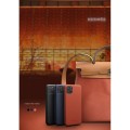 Skórzane Etui Plecki Obudowa QIALINO iPhone 11 Pro pomarańczowe