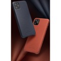 Skórzane Etui Plecki Obudowa QIALINO iPhone 11 Pro granatowe
