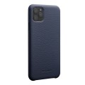 Skórzane Etui Plecki Obudowa QIALINO iPhone 11 Pro granatowe