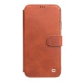 Skórzane Etui Pokrowiec QIALINO do iPhone 11 Pro brązowy