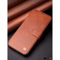 Skórzane Etui Pokrowiec QIALINO do iPhone 11 Pro brązowy