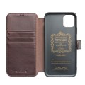 Skórzane Etui Pokrowiec QIALINO do iPhone 11 Pro czekoladowy