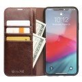 Eleganckie Skórzane Etui Pokrowiec QIALINO do iPhone 11 Pro brązowe
