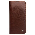 Eleganckie Skórzane Etui Pokrowiec QIALINO do iPhone 11 Pro brązowe