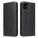 Skórzane Etui Pokrowiec Fierre Shann do iPhone 11 Pro czarny