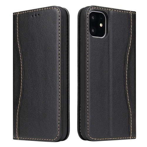 Skórzane Etui Pokrowiec Pierre Shann do iPhone 11 Pro czarny