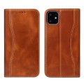 Skórzane Etui Pokrowiec Fierre Shann do iPhone 11 Pro brązowy