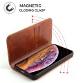 Skórzane Etui Pokrowiec Fierre Shann do iPhone 11 Pro brązowy