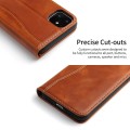 Skórzane Etui Pokrowiec Fierre Shann do iPhone 11 Pro brązowy