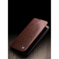 Skórzane Etui Pokrowiec QIALINO do iPhone 11 Pro Max brązowe