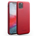 Skórzane Etui Plecki Obudowa QIALINO iPhone 11 Pro Max czerwone