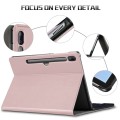 Pokrowiec Etui Klawiatura do Samsung Galaxy Tab S6 T860 T865 złoty róż