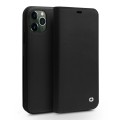 Matowe Skórzane Etui Pokrowiec QIALINO do iPhone 11 Pro czarne